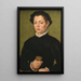 Unge mand - Sofonisba Anguissola — indrammet kunstværk på væggen
