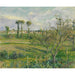 Reproduktion af maleriet Solnedgangs-maleri ved Valhermeil, Auvers-sur-Oise - Camille Pissarro