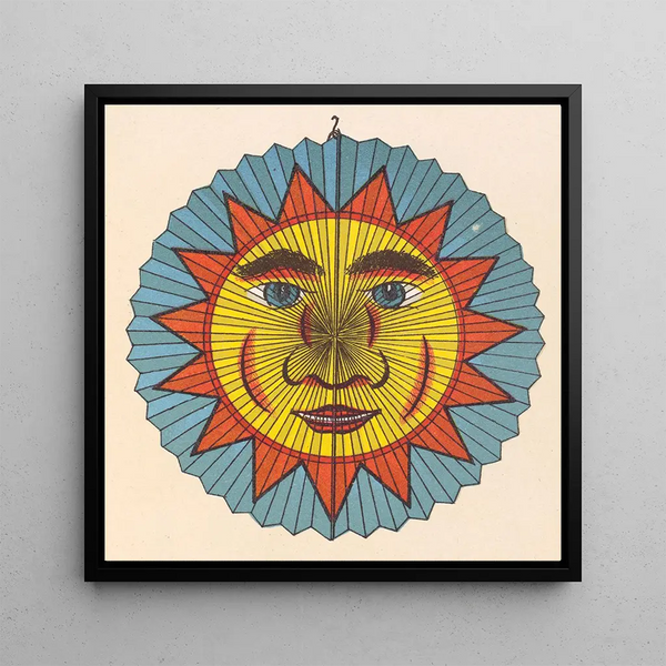 Soleil avec un design de lanterne à auréole épineuse - Anonyme