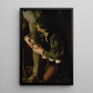 Solomon Joseph Solomon - A Page Buckling On A Knights Armour.webp