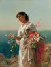 La Fille aux fleurs Capri - Sophie Anderson — visning af kunstværket