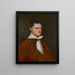Portrait af en traditionelt betragtet som en bror til Francisco de Goya - Spansk skole — indrammet kunstværk på væggen