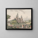 Château de Rosenborg - Søren L. Lange — indrammet kunstværk på væggen