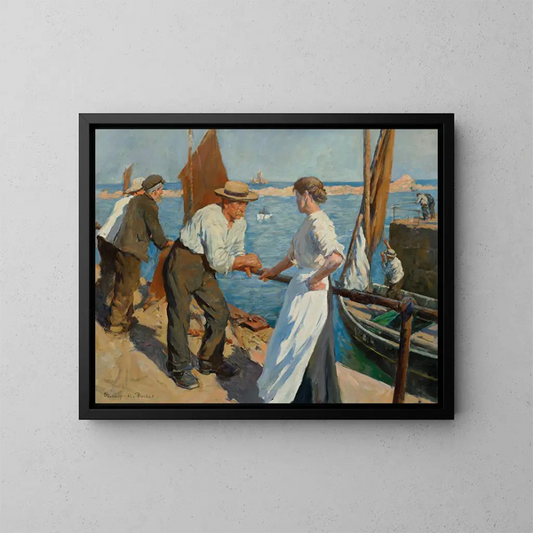 Le quai - Stanhope Alexander Forbes — indrammet kunstværk på væggen