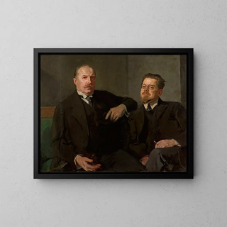 Stanisaw Lentz - Portrait of Weysenhoff and Wadysaw Reymont.webp
