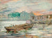 Péniches sur la Seine - Stanisław Wyspiański — visning af kunstværket