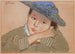 Fille au Chapeau Bleu - Stanisław Wyspiański — visning af kunstværket