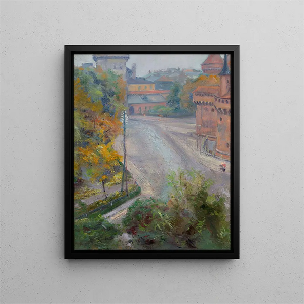 Stanisaw Wyspiaski - The Barbican and the Floriaska Street View from Zacisze Street.webp