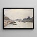 Le pont des Arts set fra pont Royal - Stanislas Lépine — indrammet kunstværk på væggen