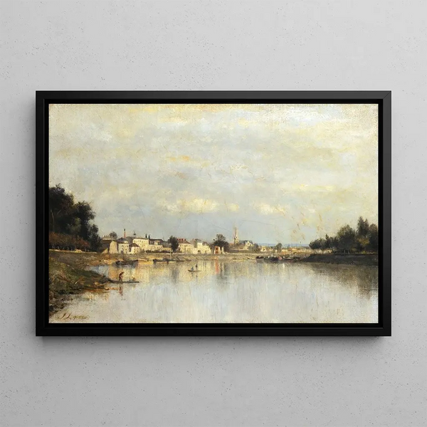 Conflans-Sainte-Honorine - Stanislas Lépine — indrammet kunstværk på væggen