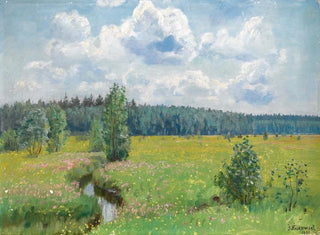 Stanislaw Zukowski - Grasslands Of The wisocka Forest  Scorching June.webp