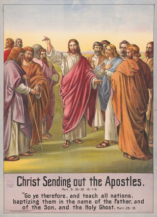 Stecher Litho Co - Christ sending out the Apostles.webp