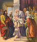 La présentation de l'enfant Jésus au temple - Stecher Litho & Co.. — visning af kunstværket