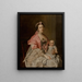 Portrait af en mor og hendes barn - Allan Ramsay Værksted — indrammet kunstværk på væggen