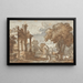 Landskab - Manière de Claude Lorrain — indrammet kunstværk på væggen