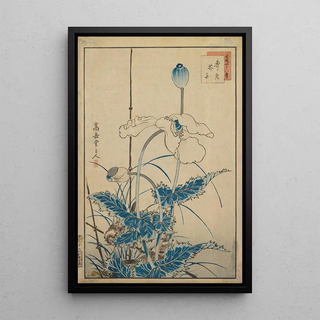 Sugakudo - Bird over Poppies.webp