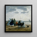 På stranden ved Dieppe - Eugène Boudin — indrammet kunstværk på væggen