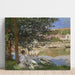 Reproduktion af maleriet på bredden af Seinen, Bennecourt - Claude Monet