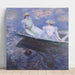 Reproduktion af maleriet På båten - Claude Monet