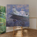 Reproduktion af maleriet På båten - Claude Monet