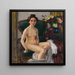 Sur le canapé II Gusti - Leo Putz — indrammet kunstværk på væggen