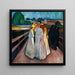 Reproduktion af maleriet Sur le pont - Edvard Munch