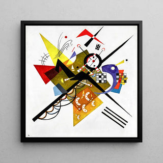 Reproduktion maleri | På hvid II - Wassily Kandinsky | Kunsttryk Maleri Vægdekoration plakat kopi