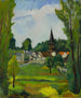den gamle møllekirke nær Compiègne Oise - Suzanne Valadon — visning af kunstværket