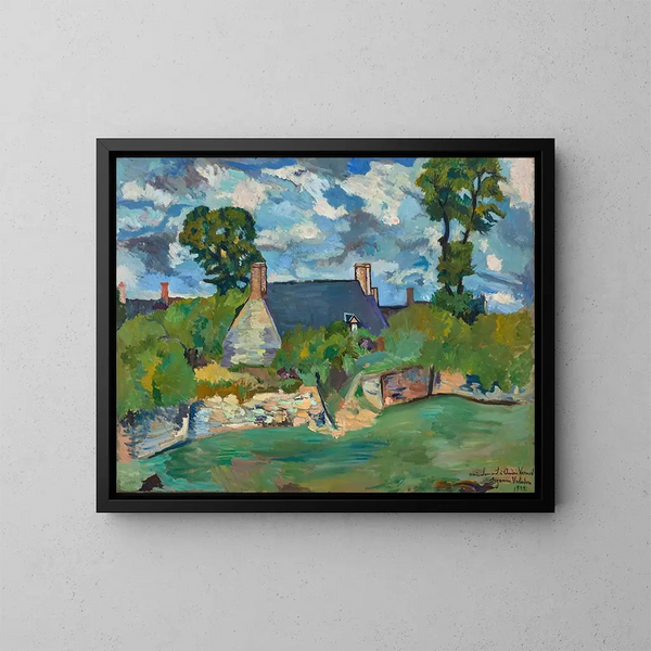 Landskab af Gand - Suzanne Valadon — indrammet kunstværk på væggen