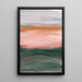 Abstrakt Maleri – Tågetåget Horizon Tågetåget | Plakat Vægkunst Landskab Minimalistiske Toner