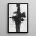 Abstrakt sort-hvid maleri – Impulsiv abstrakt | Plakat minimalistisk energisk