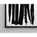 Dekorativt maleri – Enkle silhuetter | Plakat minimalistisk sort og hvid abstrakt | Poster elegant stiliseret menneskegruppe