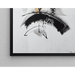 Maleri Design – Energisk Abstraktion | Plakat Dynamisk Sort, Hvid og Beige