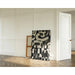 Maleri Design – Abstrakte Kurver | Plakat i sort og hvid geometrisk moderne