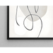 Maleri Design Sort-Hvid – Kvindelig Essens | Poster Abstrakt Minimalist Elegant
