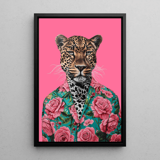 Tableau Léopard - Style Tropical et Pop Art