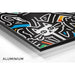 Maleri Pop Art – Kattedyr i stiliseret form | Plakat Farverig bystil i Keith Haring-stil
