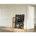 Maleri Pop Art – Kattedyr i stiliseret form | Plakat Farverig bystil i Keith Haring-stil