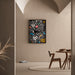 Maleri Pop Art – Kattedyr i stiliseret form | Plakat Farverig bystil i Keith Haring-stil