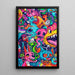 Maleri Pop Art – Eksplosion af Farver | Plakat Doodle Urban og Farverig
