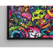 Maleri Pop Art – Jungle Féline | Plakat Farverig Katte Fantasifulde