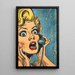 Maleri Pop Art – Surprise au Téléphone | Plakat Vintage Retro Style BD