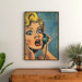 Maleri Pop Art – Surprise au Téléphone | Plakat Vintage Retro Style BD