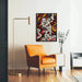 Maleri Pop Art – Dekonstrueret Ansigt | Plakat Farverig Abstrakt Stil Grafisk Brut