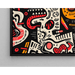 Maleri Pop Art – Dekonstrueret Ansigt | Plakat Farverig Abstrakt Stil Grafisk Brut