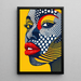 Maleri Pop Art – Visage Pop | Plakat Grafisk Farvet Stil Lichtenstein