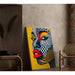 Maleri Pop Art – Visage Pop | Plakat Grafisk Farvet Stil Lichtenstein