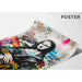 Maleri Street Art – La Joconde Urbaine | Poster Graffiti Pop og Farverig af Mona Lisa