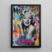 Maleri Street Art – Marilyn Monroe ikonisk | Plakat Pop Art Graffiti Farverig | Poster Moderne Urban af Berømt Stjerne