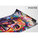 Maleri Street Art – Moderne Mosaik af Einstein | Plakat Portrait Typografisk Farvet